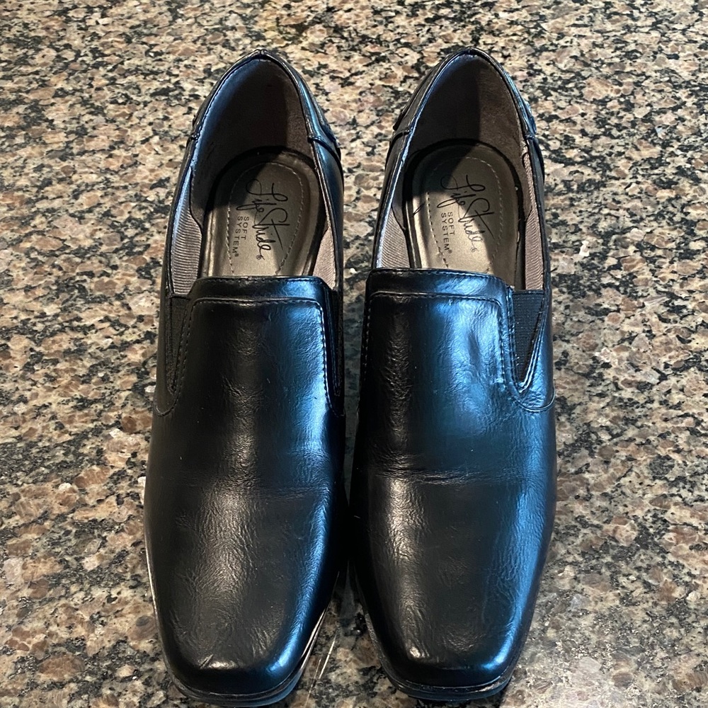 Life stride Black Leather loafer SCOUT